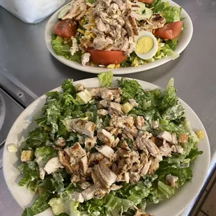 Delicious Chicken Caesar Salad and Chicken Salad at Old Time !