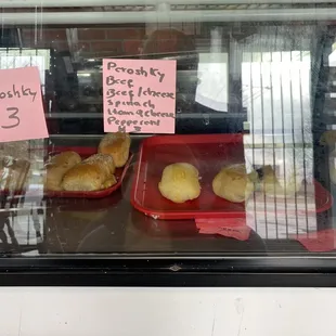 pastries on display