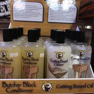 Give your furniture &amp; cutting boards some nourishment. We carry Howard Products!