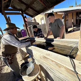 Panning for gold!