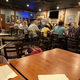 people sitting at tables
