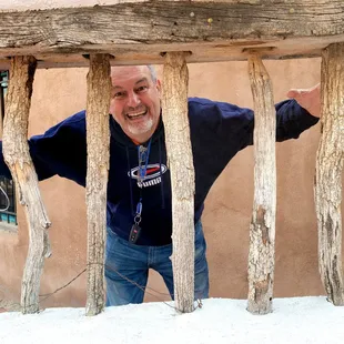 My Husband having fun in Old Town