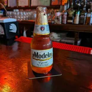 a bottle of modelo