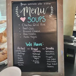 They always have the soups of the day listed on here and their website