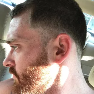 Taper with razor shave