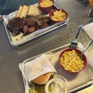 3 meat plate brisket sandwich special