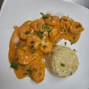 Camarones enchipotlados