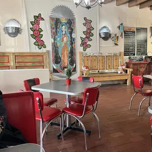 One of the two dining rooms