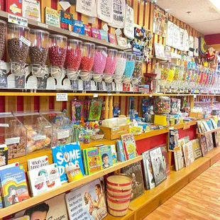 shelves of candy and sweets