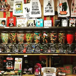 a display of old fashioned candy