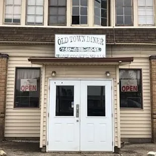 the front of the building