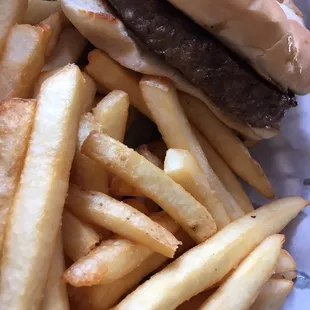 Chopped beef &amp; fries