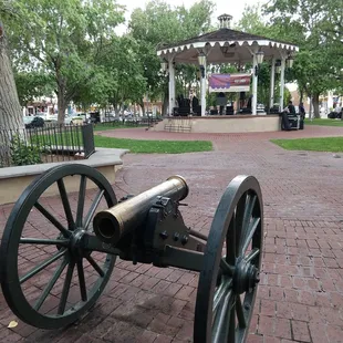 Mountain Howitzer, small cannon used during the Civil War.