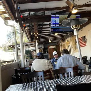 Outside seating