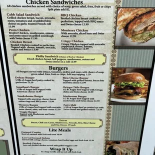 9/16/22 Menu