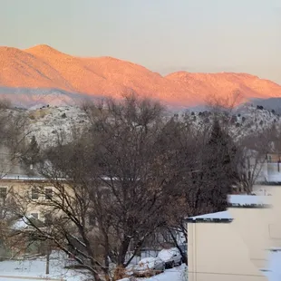 Our view of the mountains.