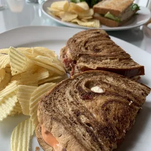 The Reuben and the Chicken Salad sandwiches....delicious!!!!