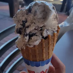 Cookies and cream Blue Bell ice cream :)