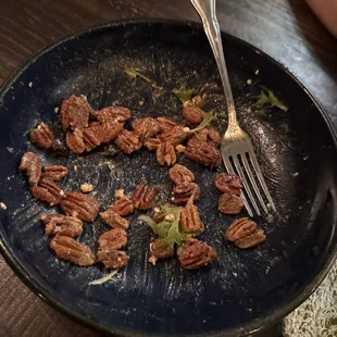 So. Many. Walnuts.  Even with one in every bite of salad- there's still enough to feed a squirrel family for the winter.