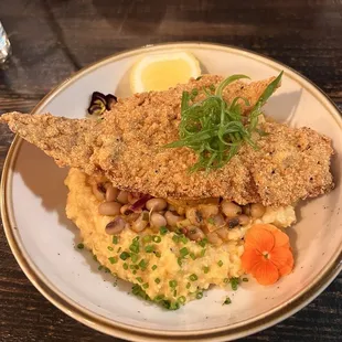 Salt & Pepper Fried Flounder