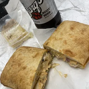 Southwest chicken and a lemon bar!!!