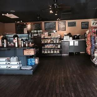 Inside of the Old Town Market where the sandwich bar is.