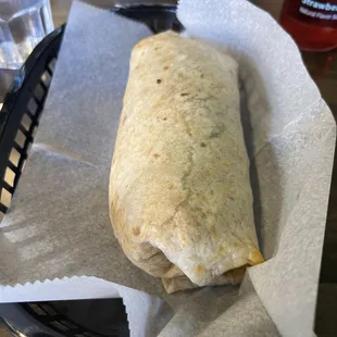 Buffalo chicken burrito