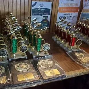 SVDA trophies and plaques