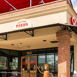 the front of the restaurant