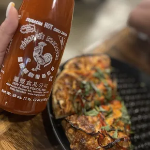 I added Sriracha to my Sweet Thai Chili Pizza.. The pizza of the month of September 2024