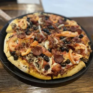 We made our own pizza!! Yumm