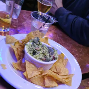 Guacamole and chips