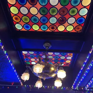 Love the bar ceiling!