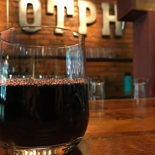 Wide selection of craft wine.