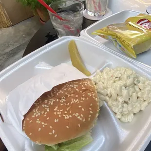 Burger plate