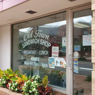 the front of the store