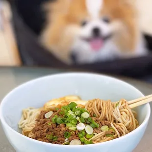 Spicy Minced Pork Dry Noodles