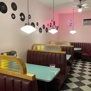 a checkered floor