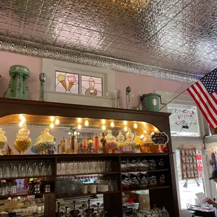 a woman at the counter