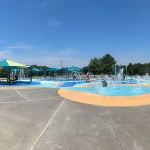 Pano view of the splash pad