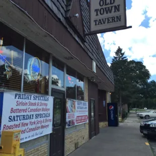 the outside of the building