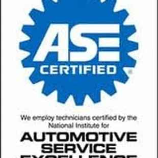 Our Techs are ASE certified!