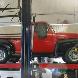 Always fun seeing old trucks and cars in our shop!