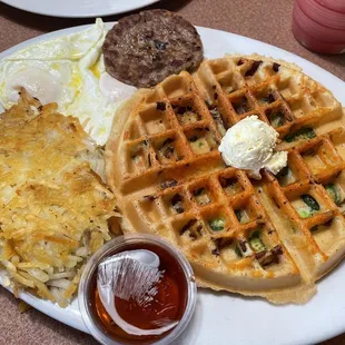 Jalapeño Bacon Cheddar Waffle