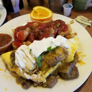 Chile Verde Omelette