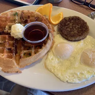 Bacon Cheddar Waffle