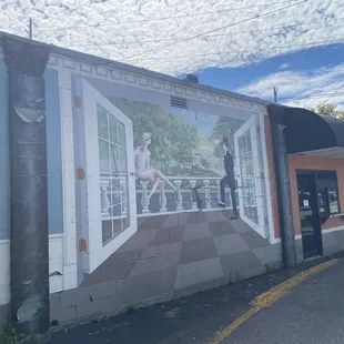 outside