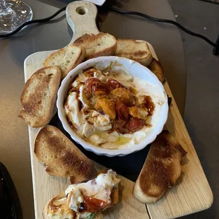 Roasted tomato ricotta dip