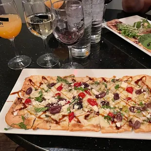 With the wine in the back