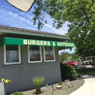 burgers and hotdogs